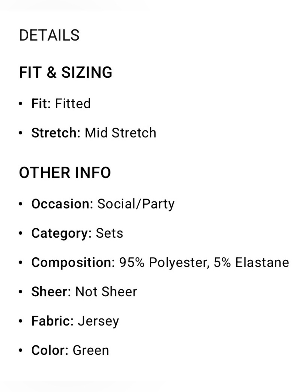Textured Crop Top And Drawstring Ruched Skirt Set Color: Green - Picture 5 of 5